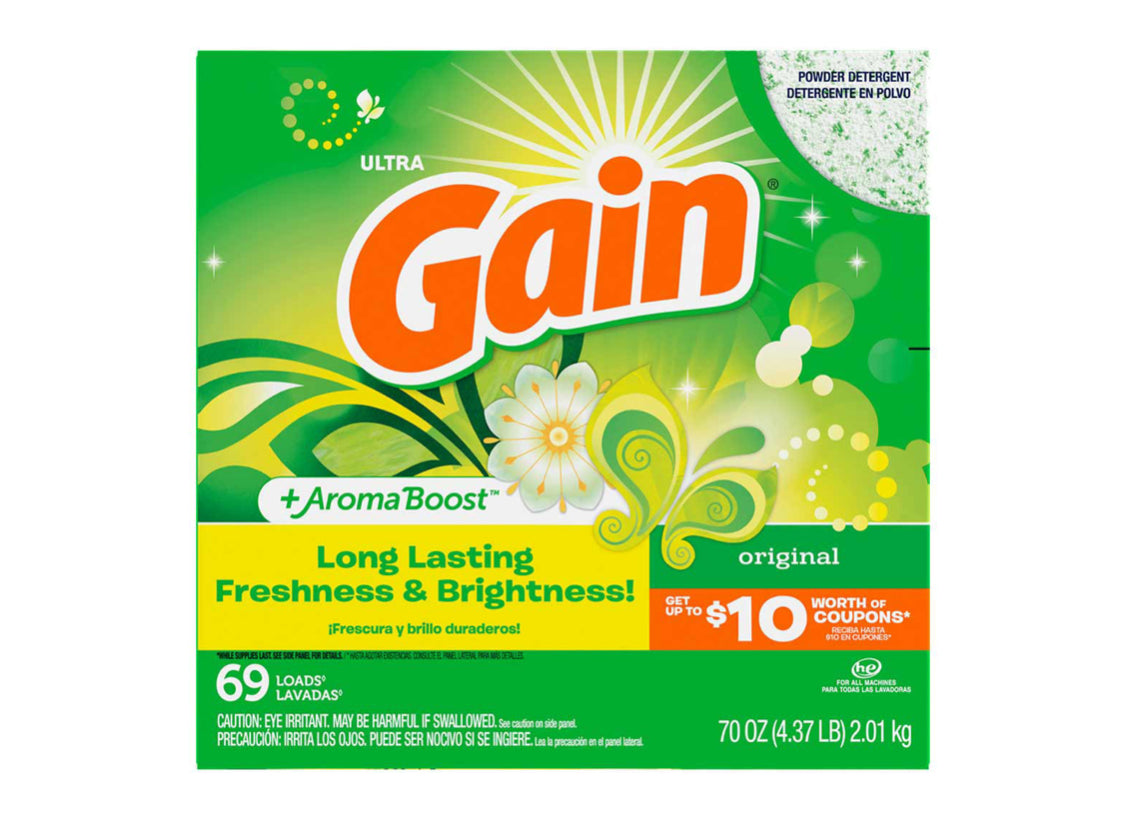 Gain powder detergent 70oz
