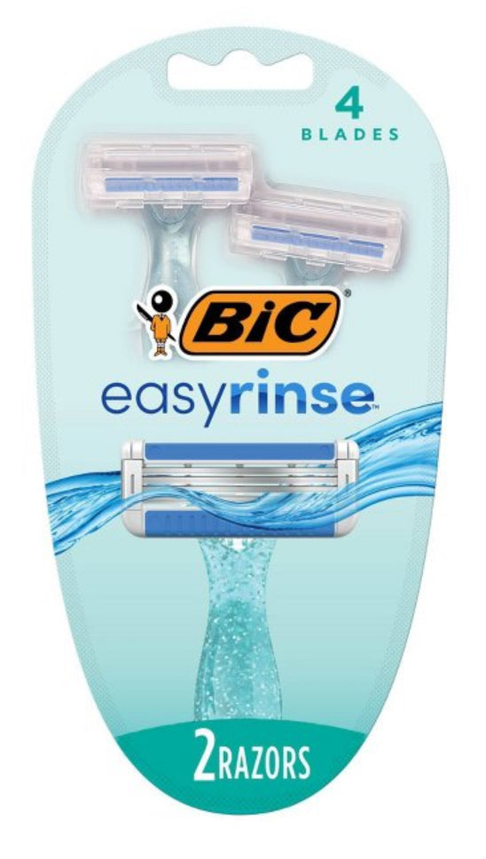 Bic easy rinse 2pk razors