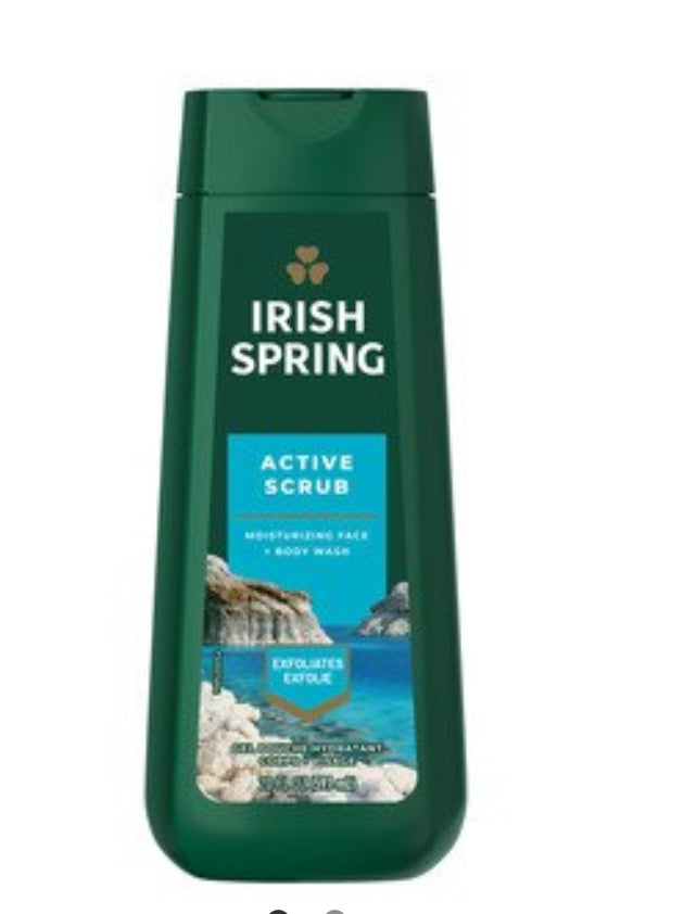 Irish spring body wash 20oz active scrub