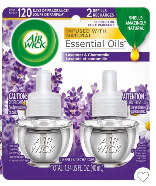 Air wick 2pk refill lavender and chamomile