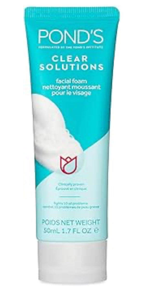 Ponds clear solutions foam wash 1.7oz