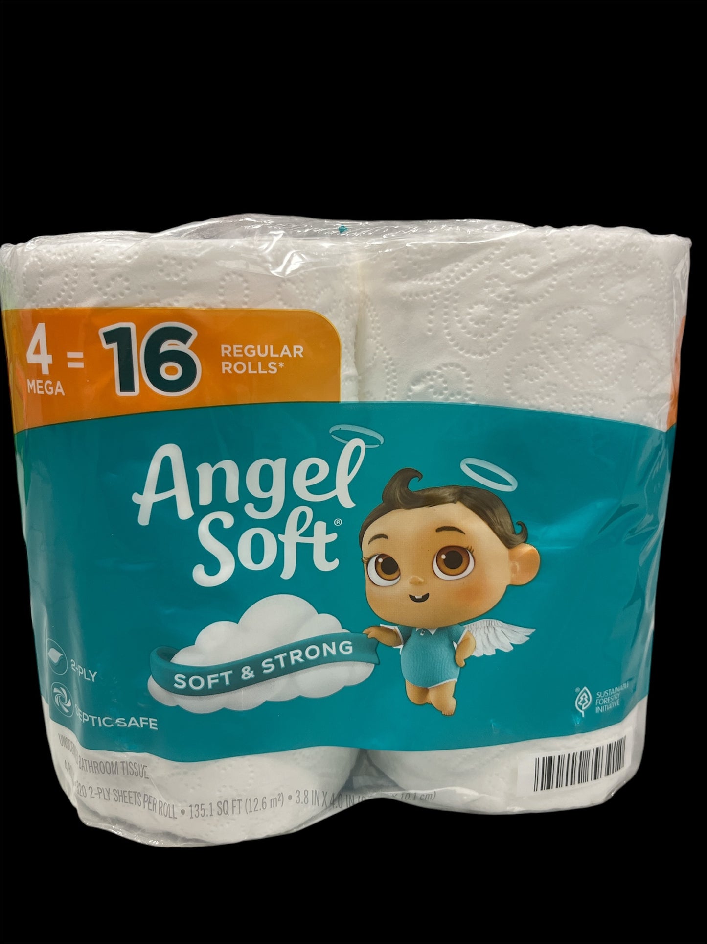 Angel soft 2ply toilet paper 4=16