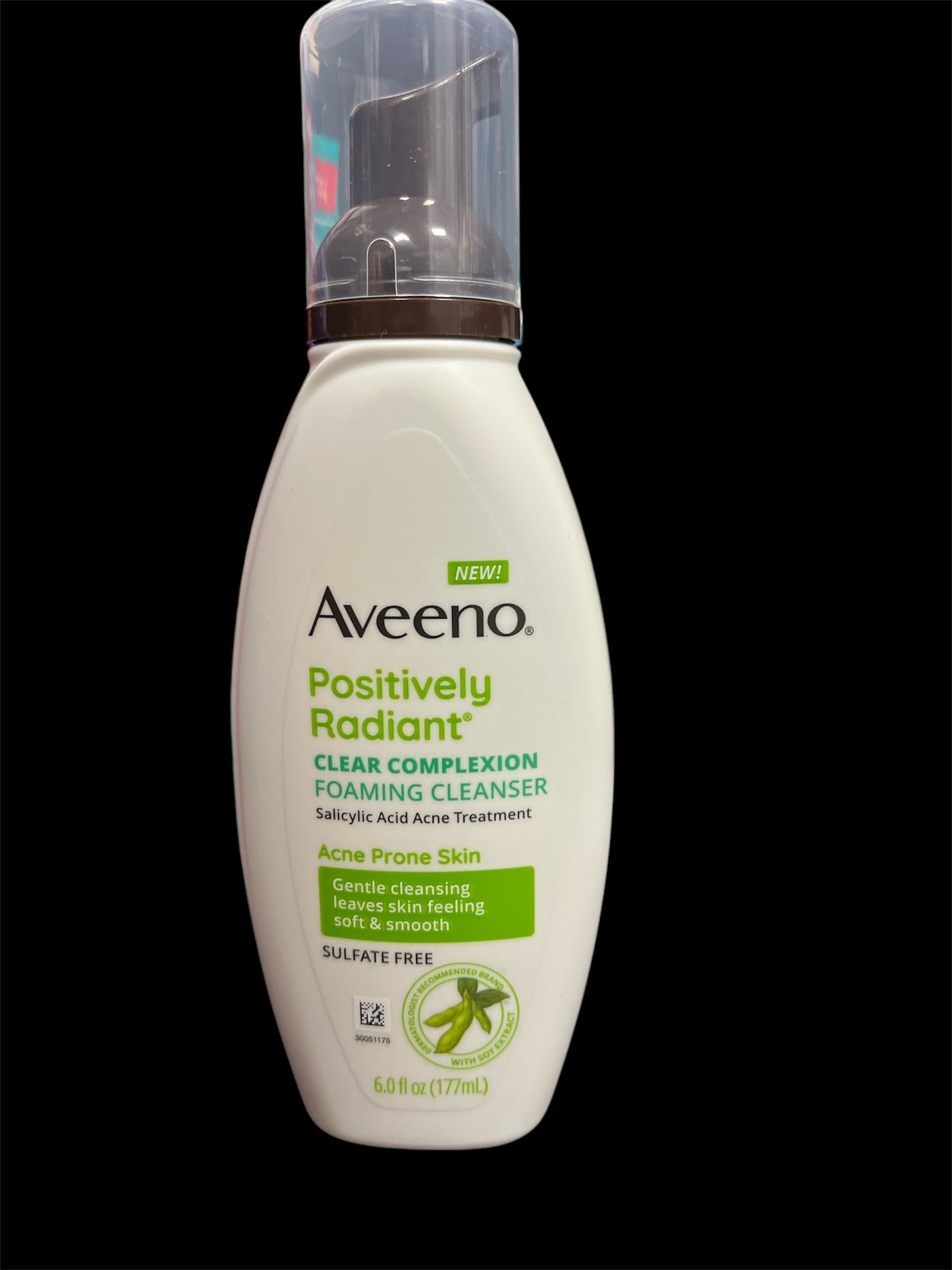 Aveeno positively radiant foaming cleanser 6oz