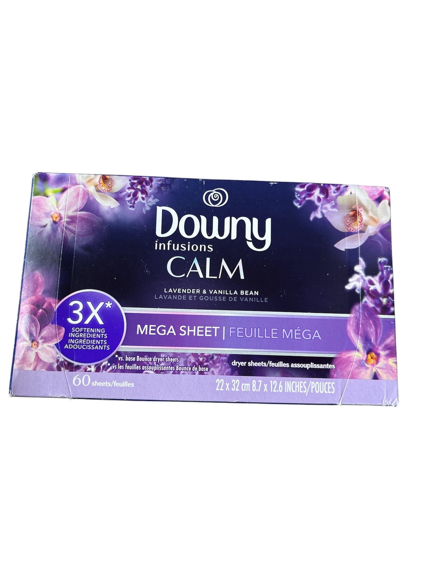 Downy 60ct dryer sheets lavender & vanilla bean