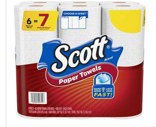Scott 6pk paper towels