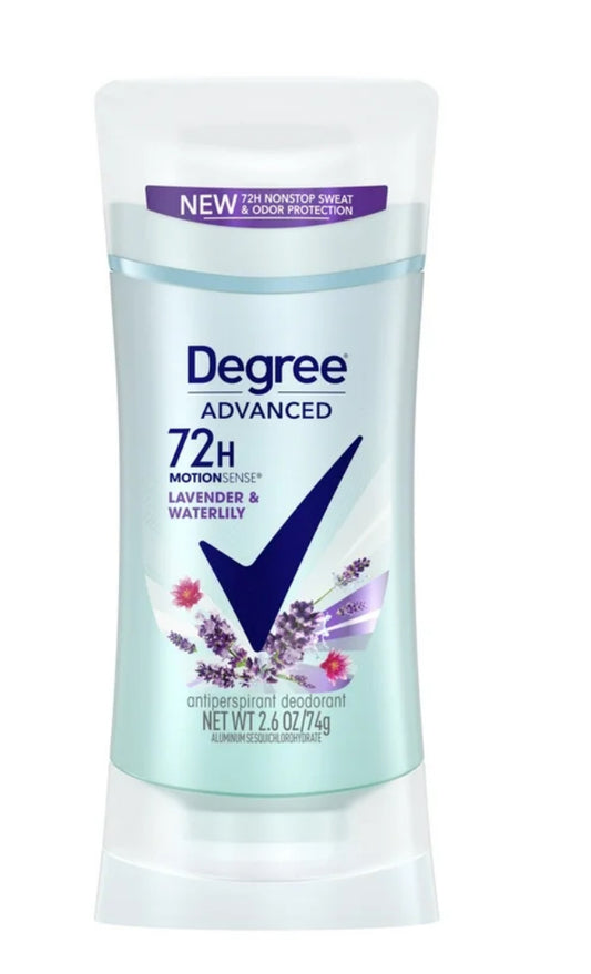 Degree advanced deodorant 2.6oz lavender and waterlily