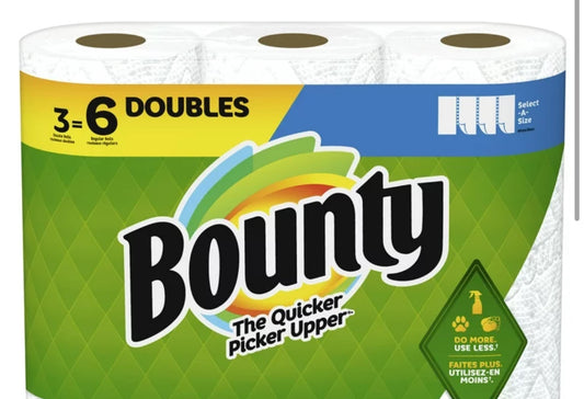 Bounty 3=6 paper towels