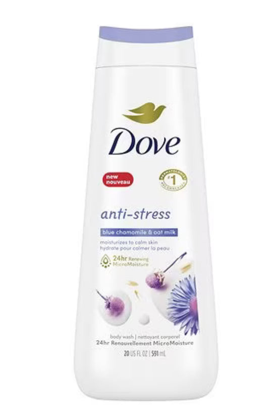 Dove body wash 20oz blue chamomile and oat milk