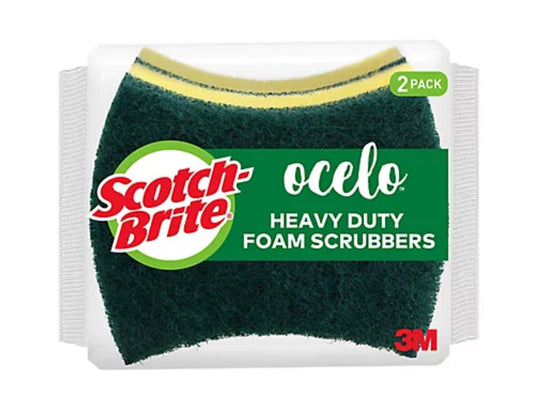 Scotch brite foam sponge 2pk heavy duty