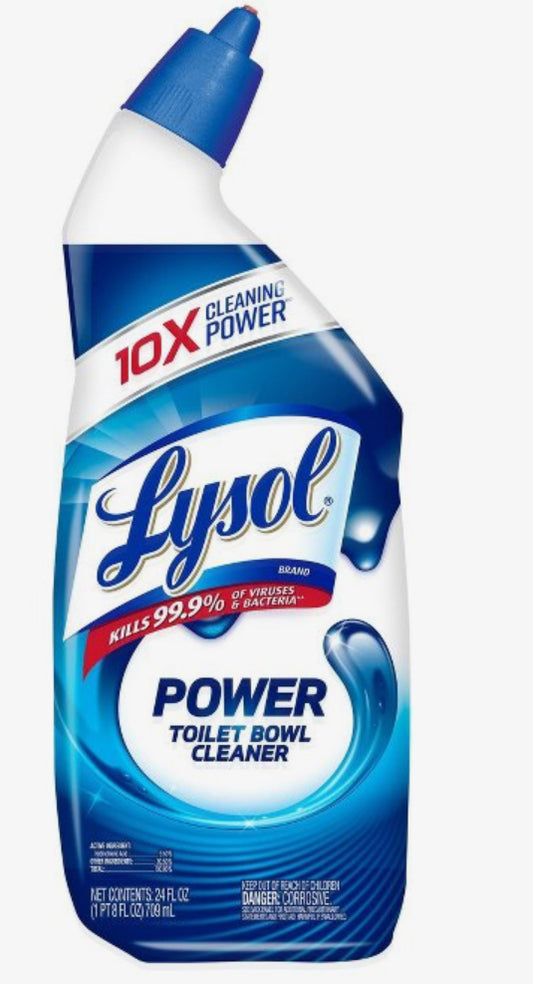 Lysol toilet bowl cleaner 24oz power clinging gel
