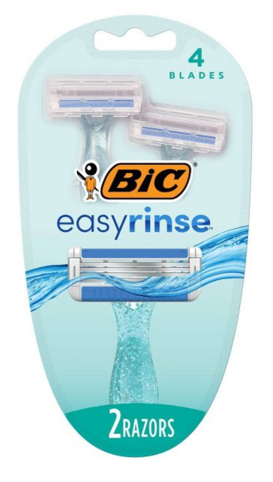 Bic easy rinse 2pk razors