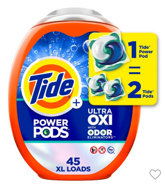 Tide pods 45ct ultra oxi odor