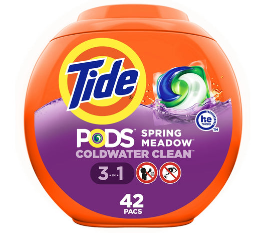 Tide pods 42ct spring meadow