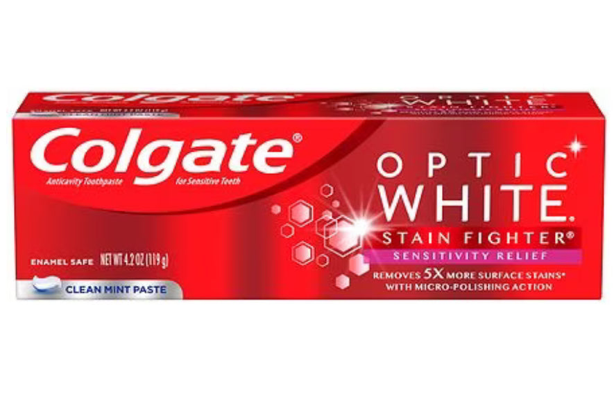 Colgate optic white stain fighter sensitivity relief 4.2oz