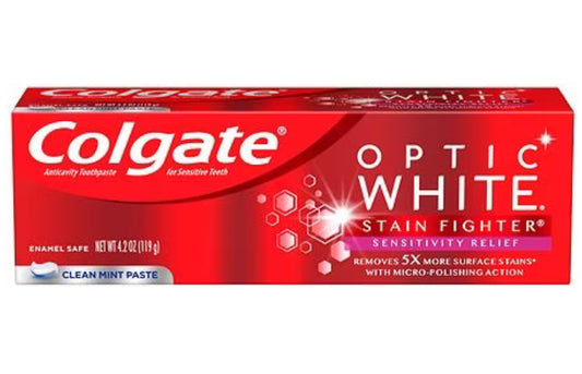 Colgate optic white stain fighter sensitivity relief 4.2oz