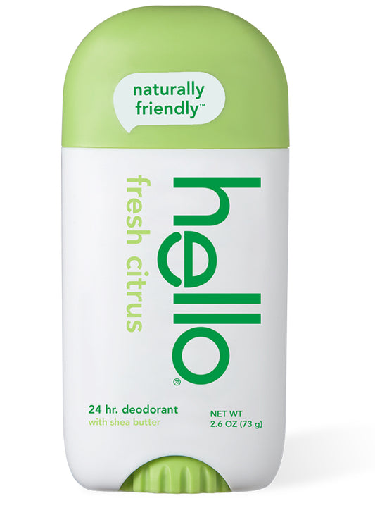 Hello deodorant 2.6oz fresh citrus with shea butter