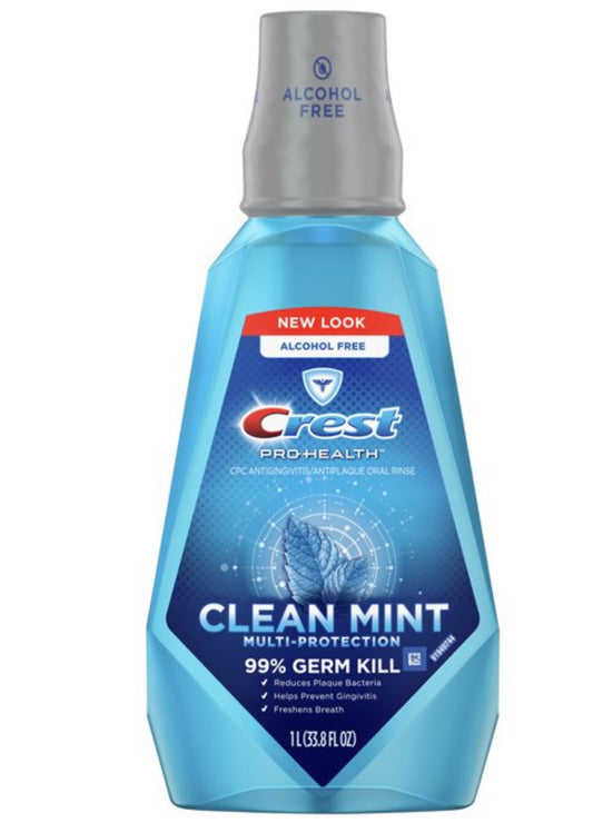 Crest prohealth mouthwash 33.8oz clean mint