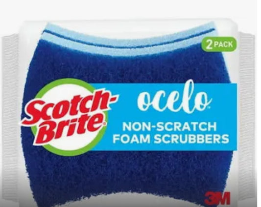 Scotch brite 2pk foam sponges