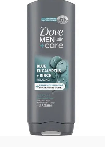 Dove men body wash 18oz blue eucalyptus and birch