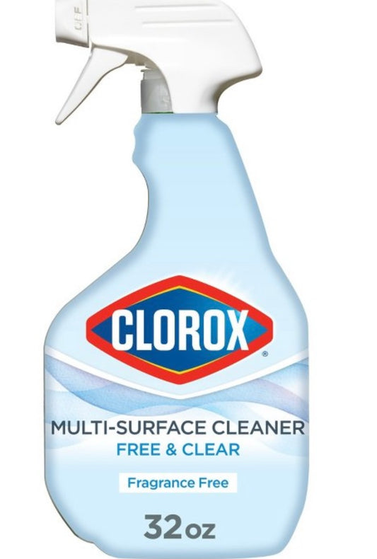 Clorox multi surface cleaner 32oz free and clear