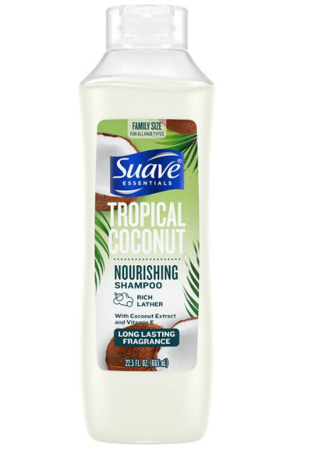 Suave shampoo 22.5oz tropical coconut