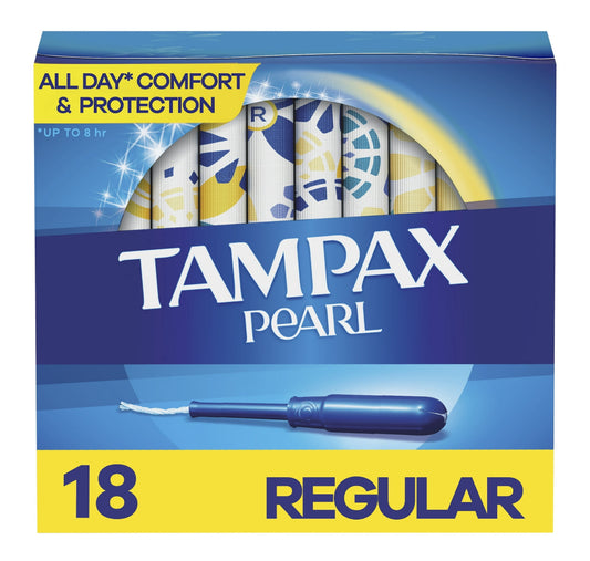 Tampax pearl 18ct regular tampons