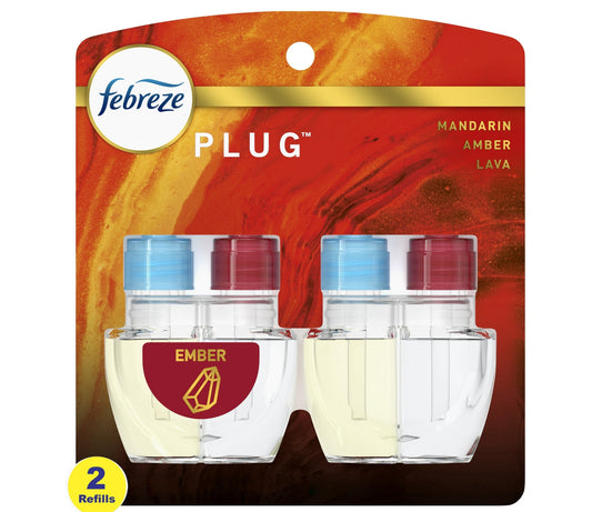 Febreze refill plug in 2pk ember