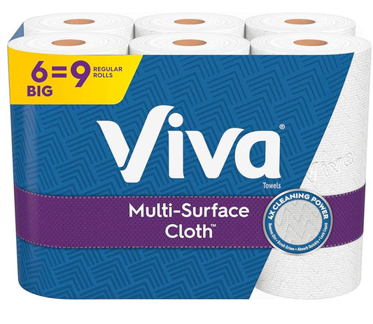 Viva multi surface cloth 6=9 paper towels