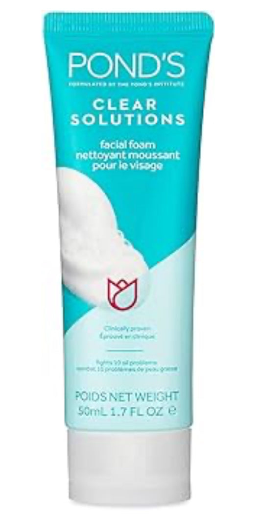 Ponds clear solutions foam wash 1.7oz
