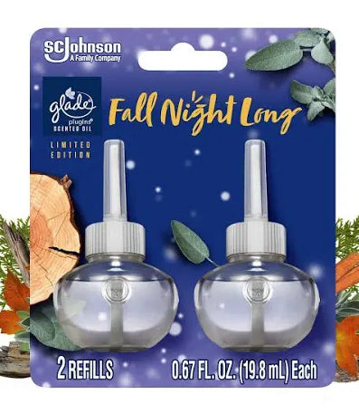 Glade refill 2pk fall night long