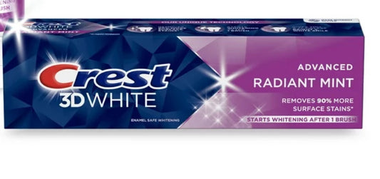 Crest 3d white 2.4oz radiant mint