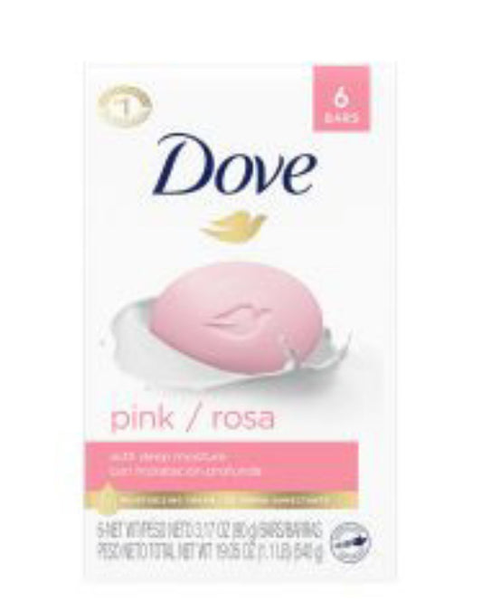 Dove bar soap 6pk pink