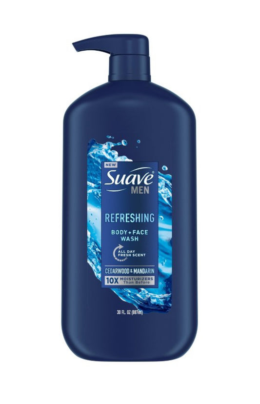Suave men body & face wash 30oz