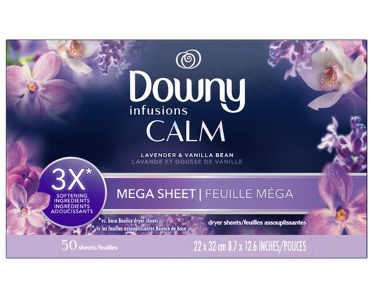 Downy infusions calm 50ct dryer sheets