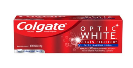 Colgate optic white stain fighter 4.2oz baking soda