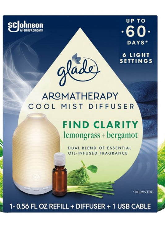 Glade aromatherapy cool mist diffuser