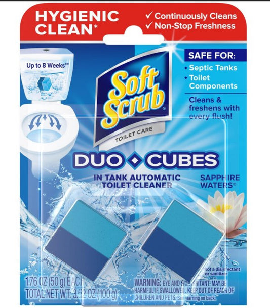 Soft scrub toilet cleaner cubes