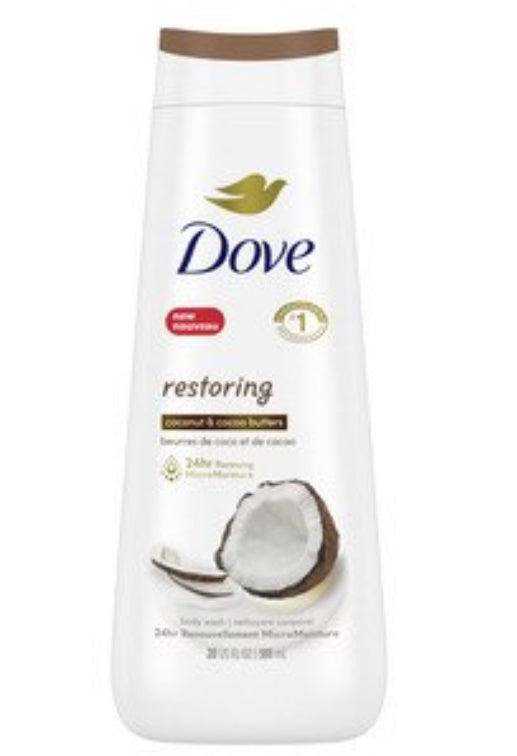 Dove body wash 20oz coconut and cocoa butter