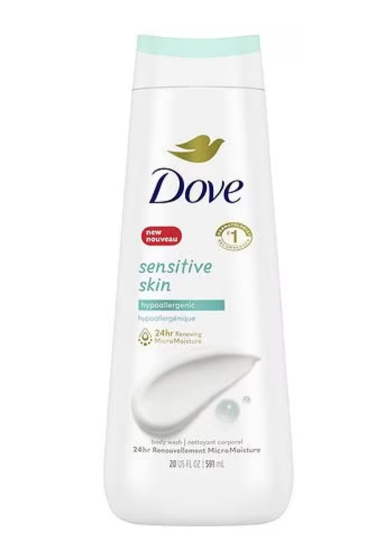 Dove sensitive skin body wash 20oz