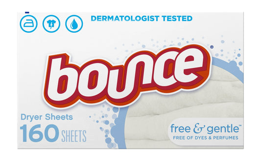 Bounce free and gentle dryer sheets 160ct