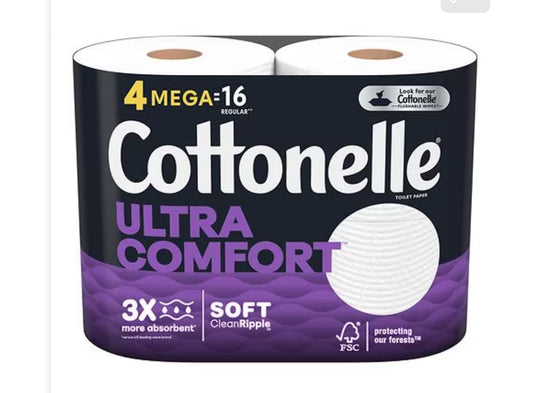 Cottonelle ultra comfort 4=16 2ply