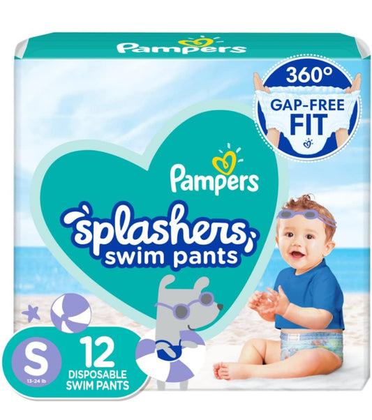 Pampers splashers swim pants size small
