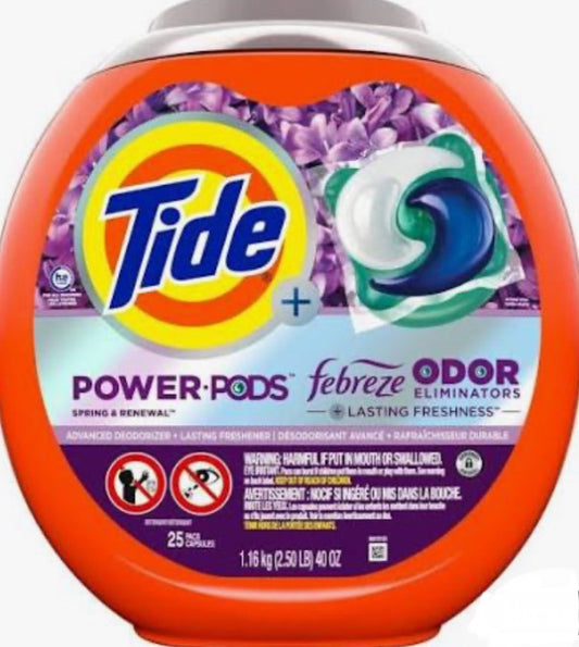 Tide power pods 32ct febreze