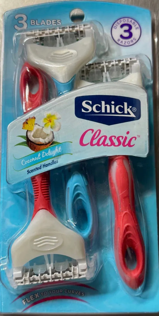 Schick classic 3ct disposable razors