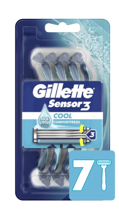 Gillette sensor 3 razor 7ct