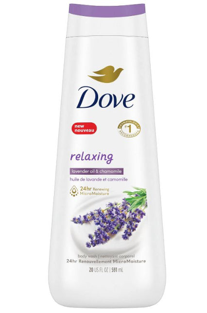 Dove body wash 20oz relaxing lavender and chamomile