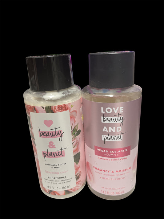 Love beauty & planet shampoo conditioner SET  vibrancy & moisture 13.5oz
