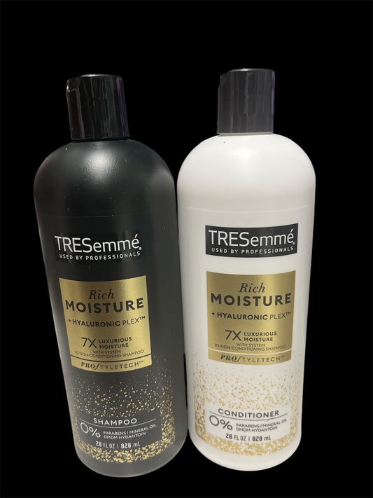 Tresemme shampoo conditioner SET rich moisture 28oz