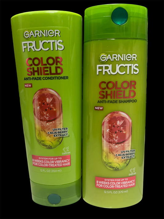 Garnier fructis shampoo conditioner SET color shield 12oz