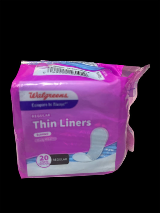 Store brand thin liners 20ct regular